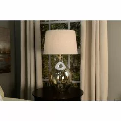 Allen + Roth 10-in X 15-in White Burlap Fabric Drum Lamp Shade -Allen + Roth Shop 632325 04795313