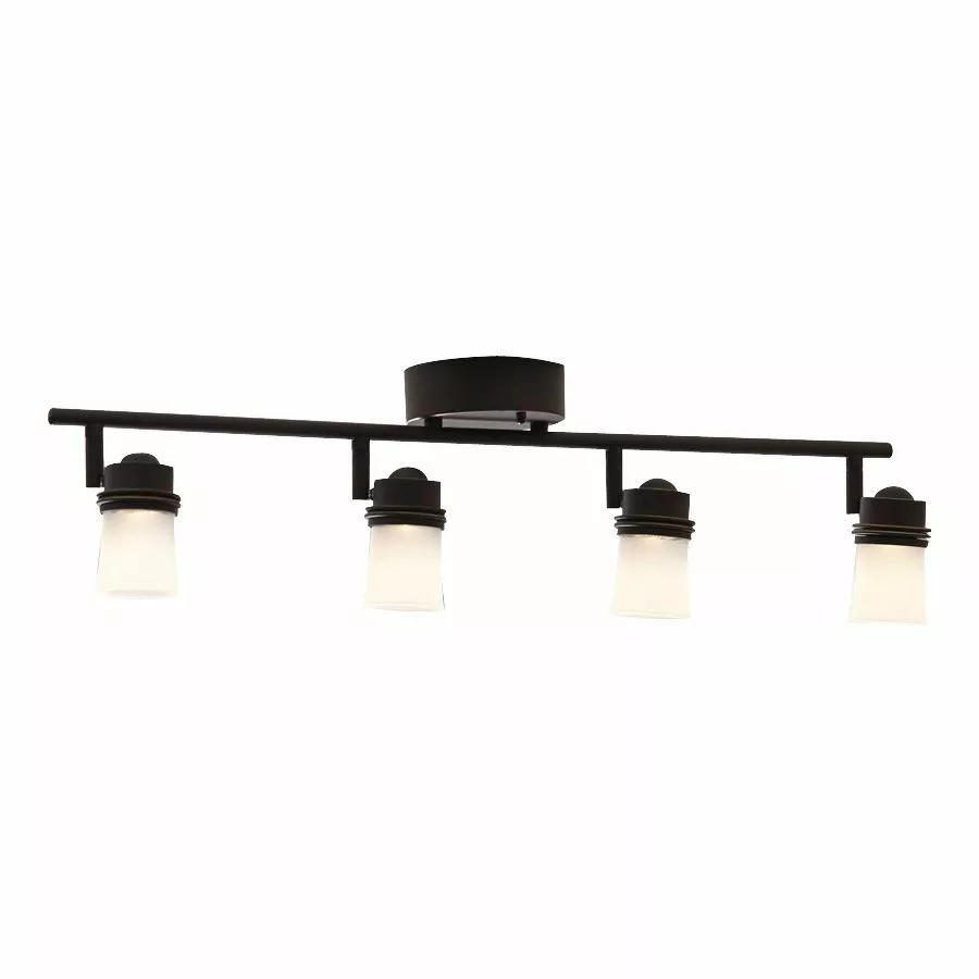 Allen + Roth 4-Light Bronze Dimmable Integrated LED Fixed Track Light Kit 8 Allen + Roth 4-Light Bronze Dimmable Integrated LED Fixed Track Light Kit - Image 8