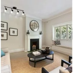 Allen + Roth 4-Light Bronze Dimmable Integrated LED Fixed Track Light Kit 12 Allen + Roth 4-Light Bronze Dimmable Integrated LED Fixed Track Light Kit -Allen + Roth Shop 650129 04970483