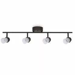 Allen + Roth 4-Light Bronze Dimmable Integrated LED Fixed Track Light Kit 15 Allen + Roth 4-Light Bronze Dimmable Integrated LED Fixed Track Light Kit -Allen + Roth Shop 650129 05204173