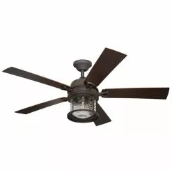 Allen + Roth Stonecroft 52-in Antique Bronze LED Indoor/Outdoor Residential Ceiling Fan With Light Kit Included And Remote Control Included (5-Blade) 7 Allen + Roth Stonecroft 52-in Antique Bronze LED Indoor/Outdoor Residential Ceiling Fan With Light Kit Included And Remote Control Included (5-Blade) -Allen + Roth Shop 803776 07939195 001