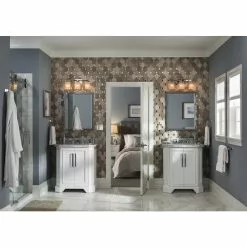 Allen + Roth 3-Light Flynn Polished Chrome Standard Bathroom Vanity Light -Allen + Roth Shop 814 05316752