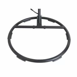 Allen + Roth Cresley Black Steel And Wicker Hanging Patio Chair With Grey Cushion -Allen + Roth Shop 901131 41583971