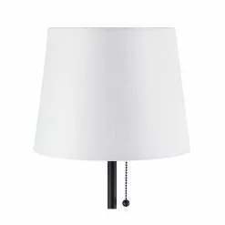 Allen + Roth 20-in 2PCS Painted Black Table Combo Set With White Linen Shades 9 Allen + Roth 20-in 2PCS Painted Black Table Combo Set With White Linen Shades -Allen + Roth Shop 909998 44066692