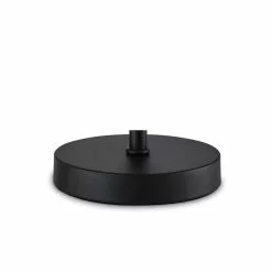 Allen + Roth 20-in 2PCS Painted Black Table Combo Set With White Linen Shades