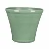 Allen + Roth Resin Planter - Indoor Outdoor - 17-in - Green