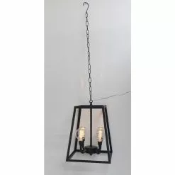 ALLEN + ROTH Holiday Living Black Outdoor Metal LED Pendant -Allen + Roth Shop 918705 16387615 001