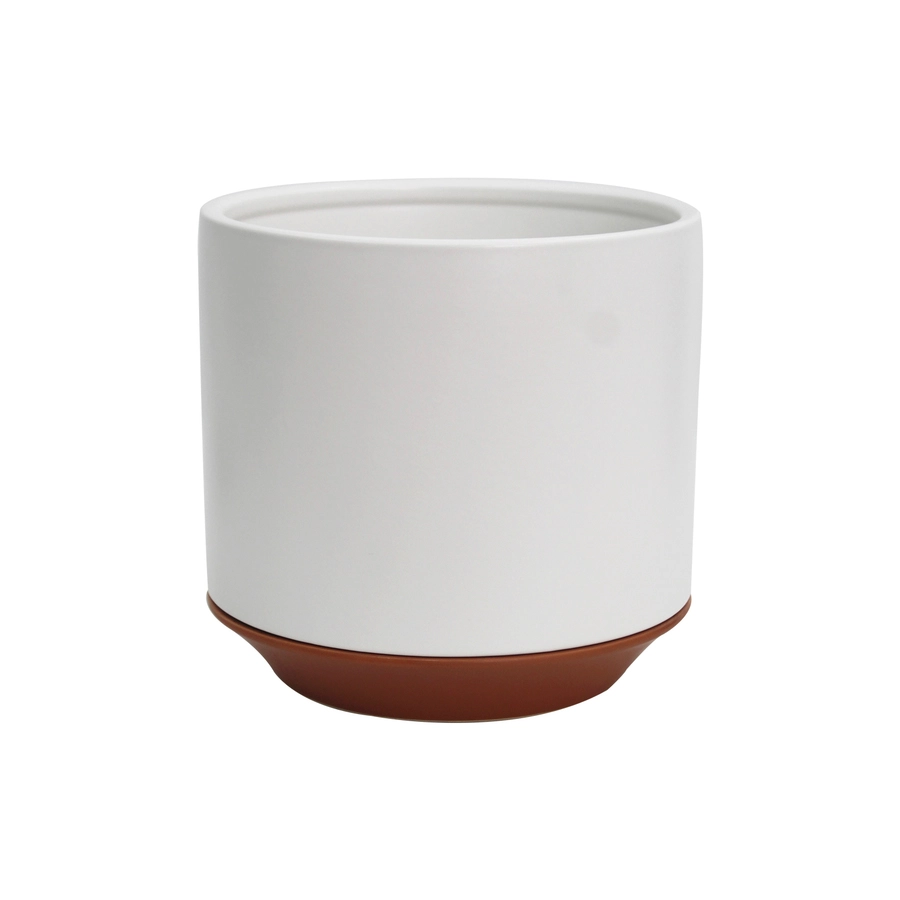 Allen + Roth 1-Pack 10.2 X 9.8 White Ceramic Planter 9 Allen + Roth 1-Pack 10.2 X 9.8 White Ceramic Planter - Image 9