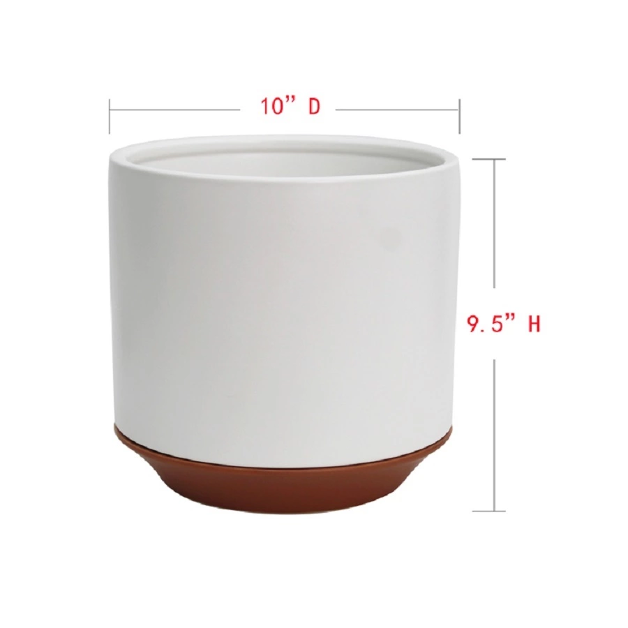 Allen + Roth 1-Pack 10.2 X 9.8 White Ceramic Planter 1 Allen + Roth 1-Pack 10.2 X 9.8 White Ceramic Planter
