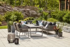 Allen + Roth Brokking Metal And Wicker Patio Chair With Grey Cushions - Set Of 2 -Allen + Roth Shop 919110 AlternateImage4