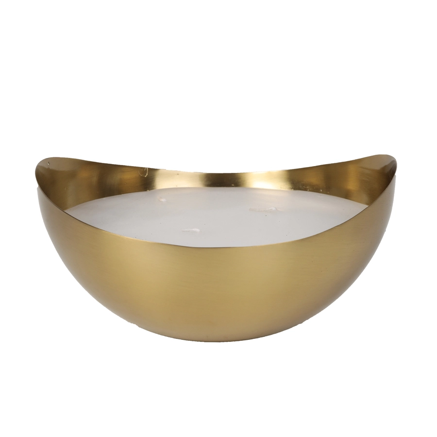 Allen + Roth Oval Candleholder - Metal - 3.7-in X 8-in X 7.7-in - Gold 1 Allen + Roth Oval Candleholder - Metal - 3.7-in X 8-in X 7.7-in - Gold