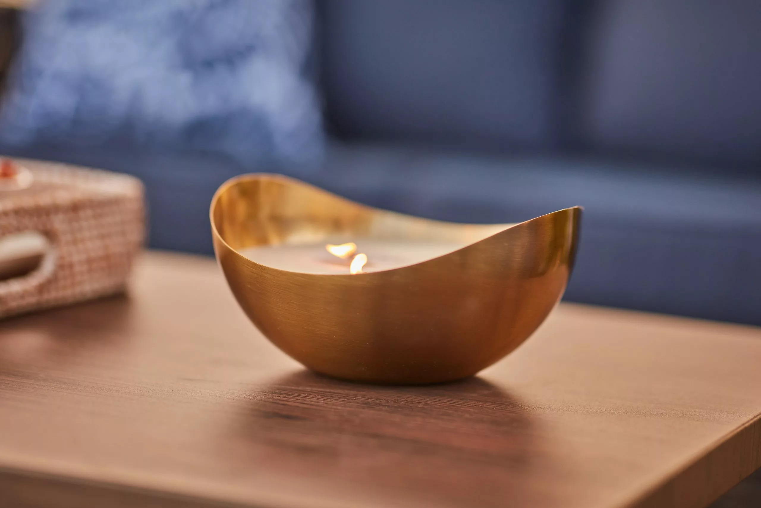 Allen + Roth Oval Candleholder - Metal - 3.7-in X 8-in X 7.7-in - Gold 5 Allen + Roth Oval Candleholder - Metal - 3.7-in X 8-in X 7.7-in - Gold - Image 5