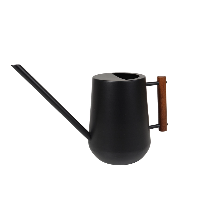 Allen + Roth Watering Can - Wood And Steel - Black 2 Allen + Roth Watering Can - Wood And Steel - Black - Image 2