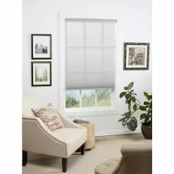 Allen + Roth Light Filtering 1-in Cordless Cellular Shade - 39-in W X 64-in H - Grey -Allen + Roth Shop 924728 09273879