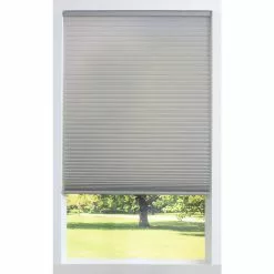 Allen + Roth Light Filtering 1-in Cordless Cellular Shade - 39-in W X 64-in H - Grey -Allen + Roth Shop 924728 18091152 001