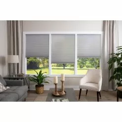 Allen + Roth Light Filtering 1-in Cordless Cellular Shade - 39-in W X 64-in H - Grey -Allen + Roth Shop 924728 18091153