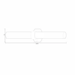 Allen + Roth Caroline Chrome Modern And Contemporary LED Vanity Light -Allen + Roth Shop 970853 44289517