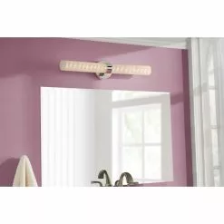 Allen + Roth Caroline Chrome Modern And Contemporary LED Vanity Light -Allen + Roth Shop 970853 44289518