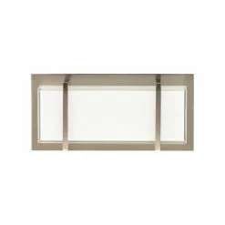 Allen + Roth Brighton 2-Light 5.51 Brushed Nickel Rectangle Vanity Light Bar -Allen + Roth Shop 970856 16255537 001