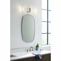 Allen + Roth Waldorf Brushed Nickel Contemporary LED Vanity Light -Allen + Roth Shop 970868 49110164